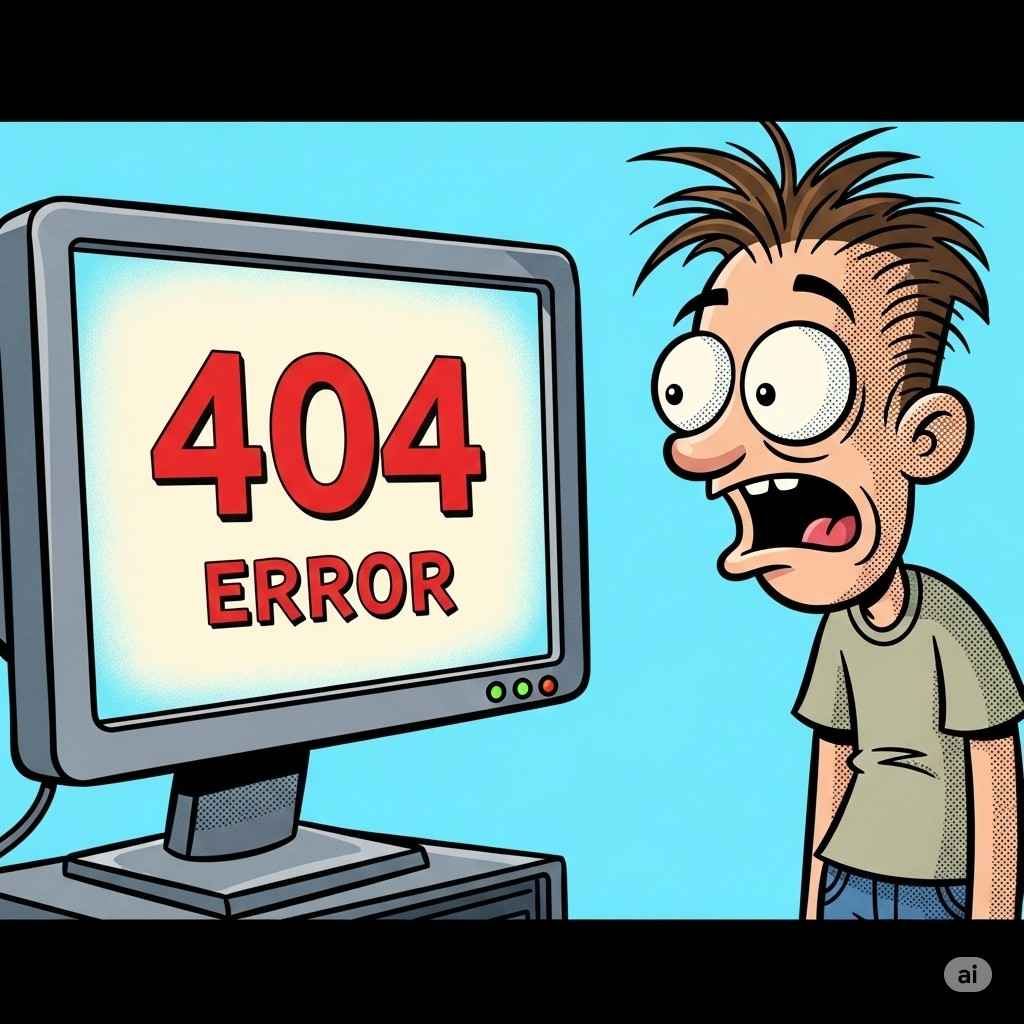 Person making a mistake